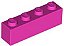 Tijolo 1x4 Rosa Escura - Imagem 1