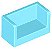 Painel 1x2x1 com Cantos Arredondados e 2 lados Azul Claro (Medium Azure) - Imagem 1