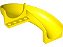 Escorregador infantil 6 x 12 x 8 curvado 180 graus Amarelo - Imagem 1