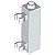 Tijolo Modificado 1x1x3 com 2 clips laterais Branco - Imagem 1