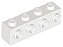 Tijolo modificado 1x4 com 4 Studs laterais Branco - Imagem 1
