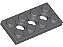 Placa Technic 2x4 com 3 furos Cinza Escuro - Imagem 1