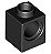 Tijolo Lego Technic 1x1 com Furo para Pino Preto - Imagem 1