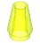 Cone 1x1 com Sulco Superior Translúcido Verde Neon - Imagem 1