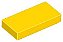 Placa Lisa 1x2 com Ranhura Amarela - Imagem 1