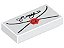Placa Lisa 1x2 com desenho de envelope Branca - Imagem 1