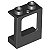 Janela 1x2x2 com furo para janela Preta - Imagem 1