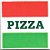Placa Lisa 2x2 com desenho de pizza - Imagem 1