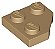 Placa com Canto Cortado 2x2 Bege Escura - Imagem 1