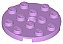 Placa Redonda 4x4 com furo Medium Lavender - Imagem 1