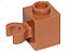 Tijolo Modificado 1x1 com Clip Vertical - Medium Nougat - Imagem 1