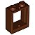 Janela 1x2x2 Marrom - Imagem 1