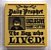 Placa Lisa 2x2 com desenho de Jornal HARRY POTTER - Bege - Imagem 1