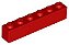 Tijolo 1x6 Vermelho - Imagem 1