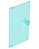 Porta 1x4x6 com maçaneta Translúcida Azul Clara - Imagem 1