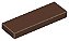 Placa Lisa 1x3 Marrom Escura - Imagem 1