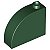 Tijolo Modificado 1x3x2 com curva no topo Verde Escuro - Imagem 1