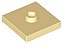 Placa Modificada 2x2 com conector no centro Bege - Imagem 1
