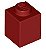 Tijolo 1x1 Dark Red - Imagem 1