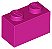 Tijolo 1x2 Magenta - Imagem 1
