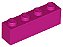 Tijolo 1x4 Magenta - Imagem 1