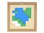 Placa Lisa 2x2 com Mapa do Minecraft Bege Escura - Imagem 1