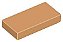 Placa Lisa 1x2 com Ranhura Medium Nougat - Imagem 1