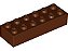 Tijolo Lego 2x6 Marrom - Imagem 1