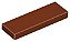 Placa Lisa 1x3 Marrom - Imagem 1