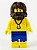 Minifigura Lego Série 21 -  Sobrevivente de Naufrágio - Imagem 2