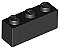 Tijolo 1x3 Preto - Imagem 1
