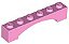 Tijolo Arco 1x6 Rosa Brilhante - Imagem 1