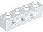 Tijolo Lego Technic 1x4 com Furos Branco - Imagem 1