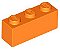 Tijolo 1x3 Laranja - Imagem 1