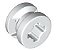 Roda 8 D. x 6 mm Branca - Imagem 1