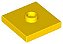 Placa Modificada 2x2 com conector no centro Amarela - Imagem 1