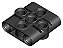 Bloco Conector de Pinos Viga 1x3x3 Preto - Imagem 1