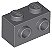 Tijolo Modificado 1x2 Cinza Escuro - Imagem 1