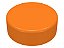 Placa Lisa Redonda 1x1 Laranja - Imagem 1