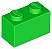 Tijolo 1x2 Verde Brilhante - Imagem 1