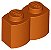 Tijolo Modificado 1x2 Dark Orange - Imagem 1