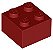 Tijolo 2x2 Dark Red - Imagem 1