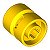 Roda 11mm x 12 mm Amarela - Imagem 1