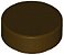 Placa Lisa Redonda 1x1 Marrom Escura - Imagem 1