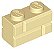 Tijolo Modificado 1x2 Bege - Imagem 1