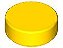 Placa Lisa Redonda 1x1 Amarela - Imagem 1
