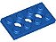 Placa Technic 2x4 com 3 furos Azul - Imagem 1