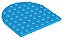 Placa redonda 8x8 Dark Azure - Imagem 1