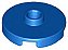 Placa Redonda 2x2 Com Furo Central Azul - Imagem 1