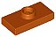 Placa Modificada 1x2 com botão Dark Orange - Imagem 1